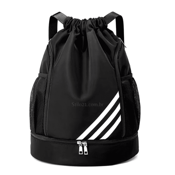 Mochila Saco Esportiva Impermeável Anti-Roubo com Cordão