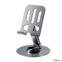 Suporte de Mesa Em Alumínio Base Rotatória Ajustável 360º Para Celular Tablet  |Frete Grátis