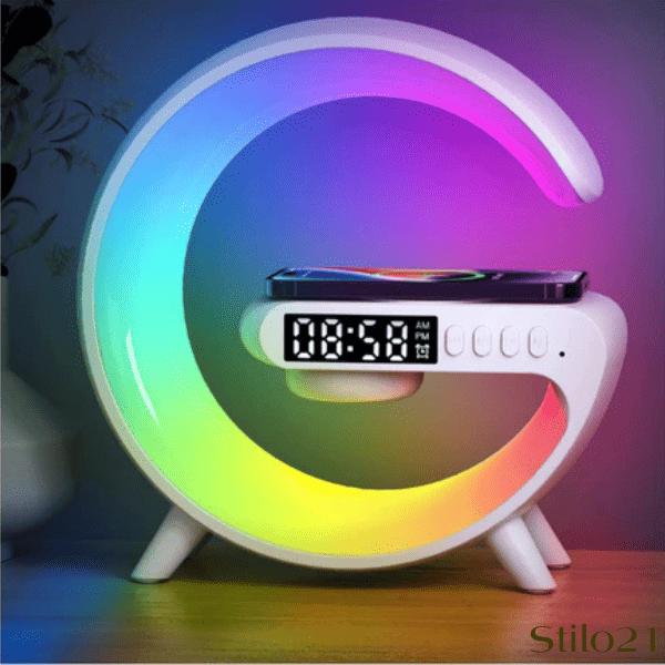 G-Speaker Smart Station Luminária, Alto Falante e Carregador Sem Fio - 4 em 1