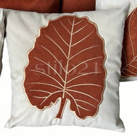 Capa de Almofada Bordada Tecido Suede Moderna -Frete GRÁTIS