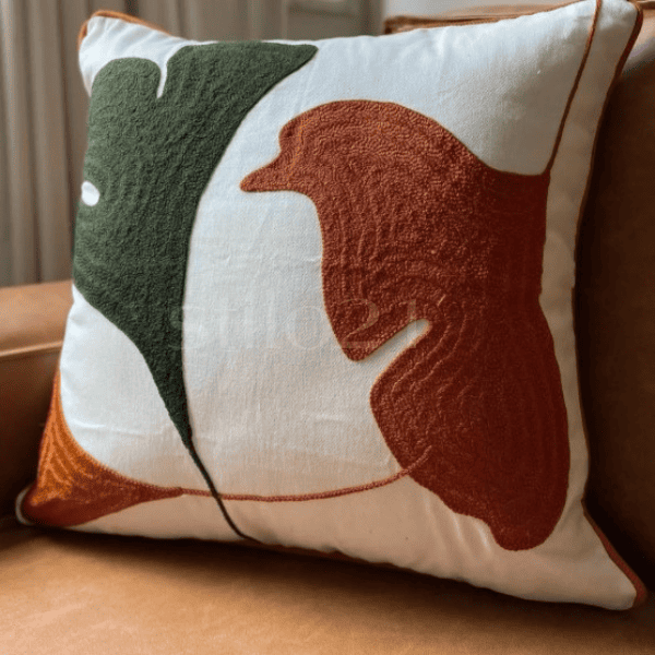 Capa de Almofada Bordada em Linho de Luxo Moderna Decorativa -Frete GRÁTIS