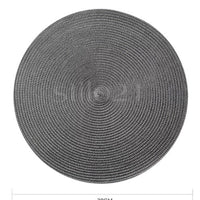 Kit 6 Peças Jogo Americano Sousplat Luxo Redondo Dupla Face - Mesa Posta