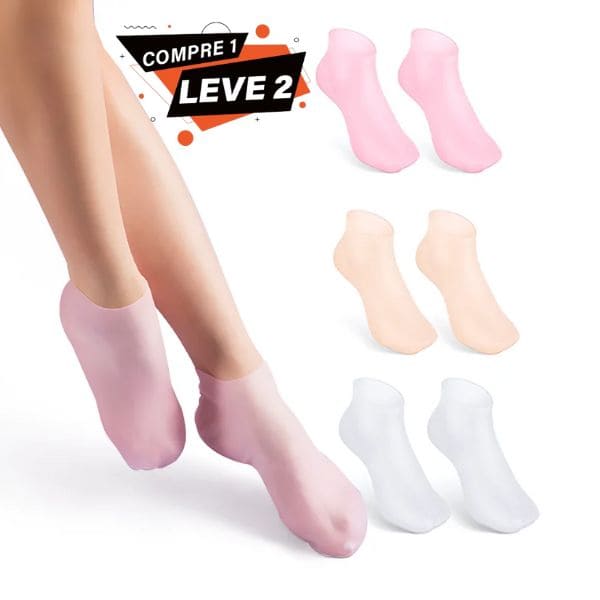 Meia Hidratante Removedor De Calos e Rachaduras -Promoção Compre 1 Leve 2