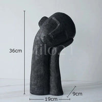 Escultura Humana Abstrata Moderna Artesanato Resina