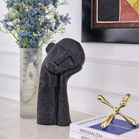 Escultura Humana Abstrata Moderna Artesanato Resina