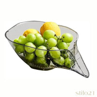 Escorredor de Alimento Cesta Drenagem Com Bico Multifuncional