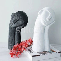 Escultura Humana Abstrata Moderna Artesanato Resina