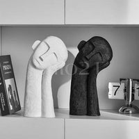 Escultura Humana Abstrata Moderna Artesanato Resina