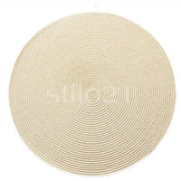 Kit 6 Peças Jogo Americano Sousplat Luxo Redondo Dupla Face - Mesa Posta