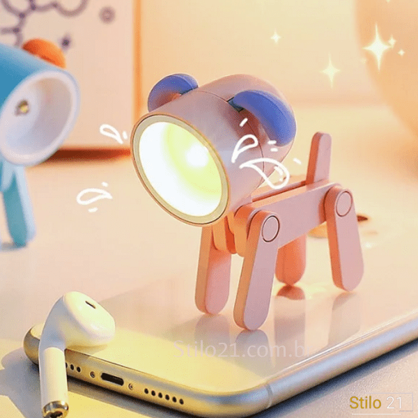 Mini Luminária Infantil Led Pet Colorida - Eco Glow