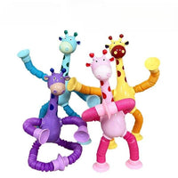 Kit com 4  Giraesticas - Girafas Divertidas e Coloridas com Ventosas
