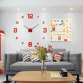Relógio de Parede Decorativo à Pilha - 3D Lux