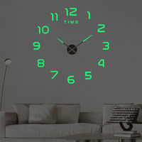 Relógio de Parede Decorativo à Pilha - 3D Lux