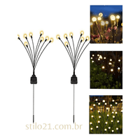 Luminária Luzes de LED Solar para Decoração Jardim  [FRETE GRÁTIS]