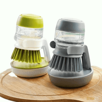 Escova de Limpeza com Dispenser de Sabão Multifuncional - Frete Grátis