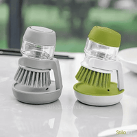 Escova de Limpeza com Dispenser de Sabão Multifuncional - Frete Grátis