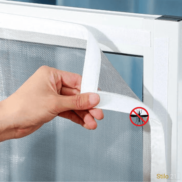 Tela Mosquiteiro Fibra de Vidro Com Velcro Para Janela - Frete Grátis