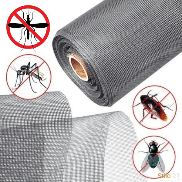 Tela Mosquiteiro Fibra de Vidro Com Velcro Para Janela - Frete Grátis