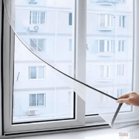 Tela Mosquiteiro Fibra de Vidro Com Velcro Para Janela