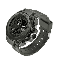 Relógio Esportivo Masculino Sanda 739 Militar ™️- A Prova D'água + Display LED