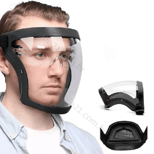 Máscara de Proteção Facial Máxima Ultra Resistente + Brinde