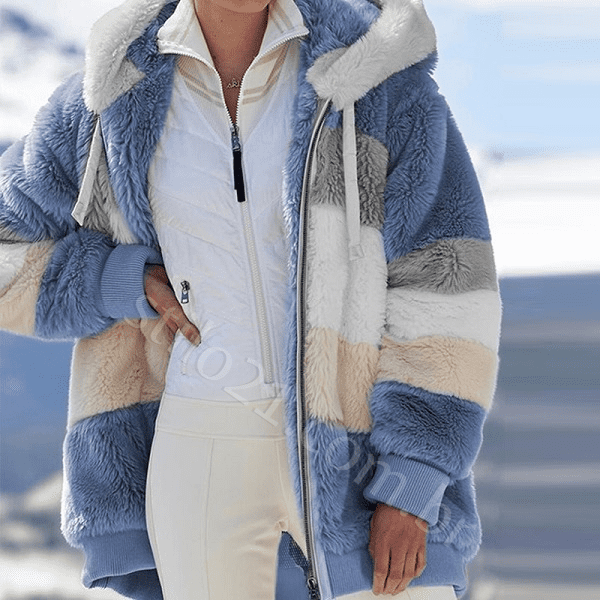 Casaco Feminino de Pelúcia Rizzys™ Inverno -Cashmere [Frete Grátis]