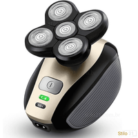 Barbeador e Aparador Elétrico 5 em 1 Flutuante Sem Fio 4D À Prova D'água