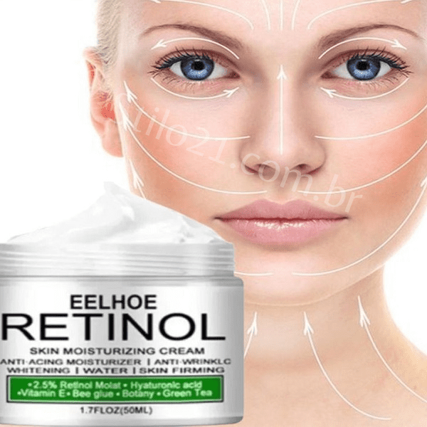 Creme Facial Antienvelhecimento e Clareador de Axilas e Virilhas – EELHOE RETINOL® [ COMPRE 1 LEVE 2]