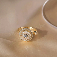 Anel de Cristal Giratório - Alívio para Ansiedade