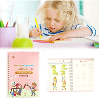 Kit com 4 Cadernos de Caligrafia Mágicos + BRINDES