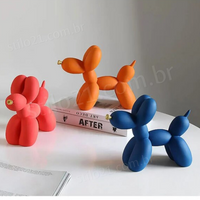 Escultura Dog Balloon Mini Em Resina