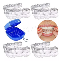 Kit 4 Placas Para Bruxismo Termomoldável + Case De Brinde