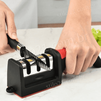 Amolador de Facas Multifuncional 3 em 1 - [COMPRE 1 E LEVE 2]