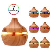 Umidificador e Aromatizador de Ar Ultrassônico USB com LED